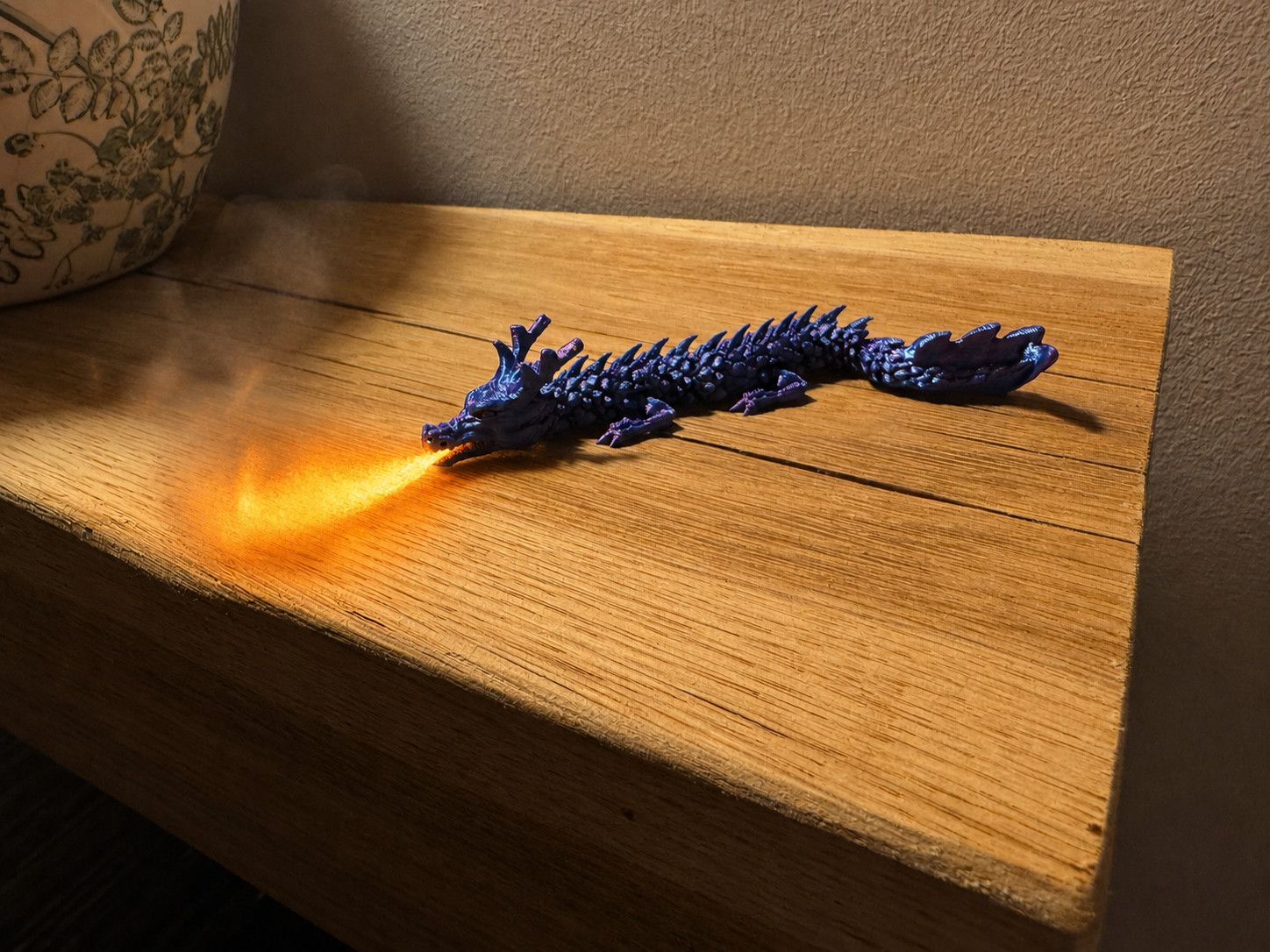 Dragon breathing fire